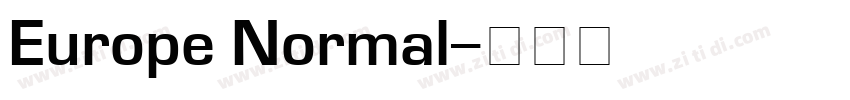 Europe Normal字体转换